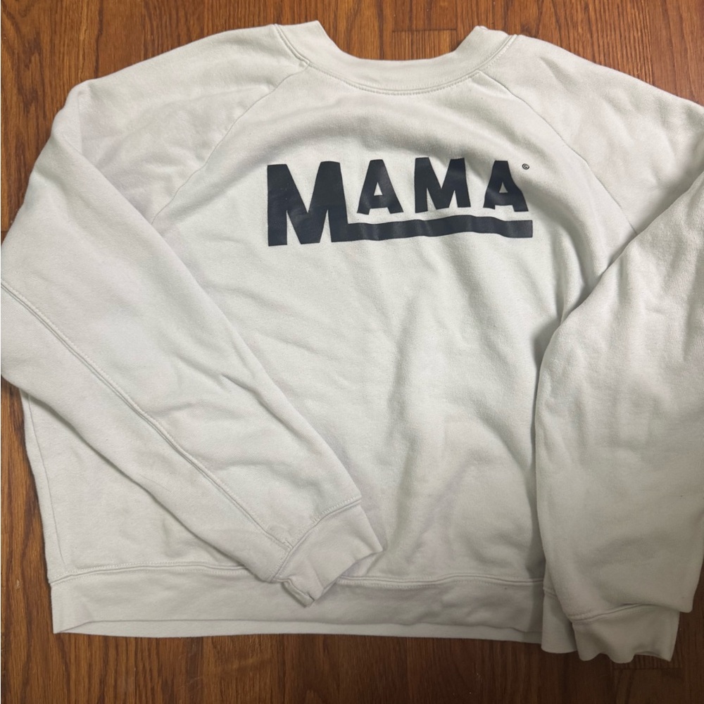 “Mama” crop vans style sweatshirt